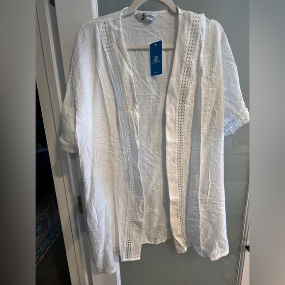 Cupshe Light & Delicate White Cover-Up Kimono~Small - Picture 7 of 15